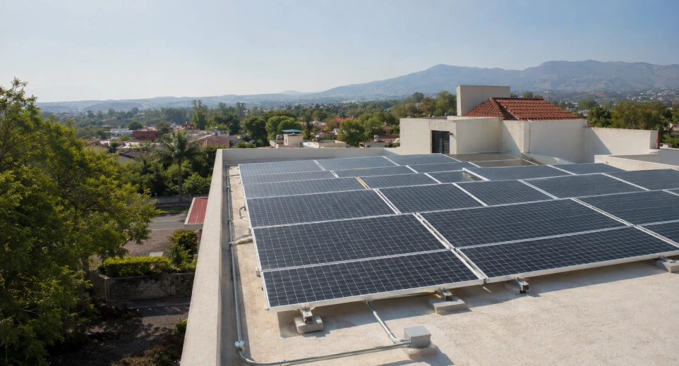 Instalación de paneles solares en Cuernavaca realizada por BSystems